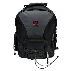 Sienna BCK-151B Black Gray Multi-Compartment Backpack
